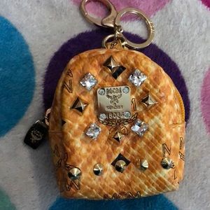 MCM München mini backpack keychain